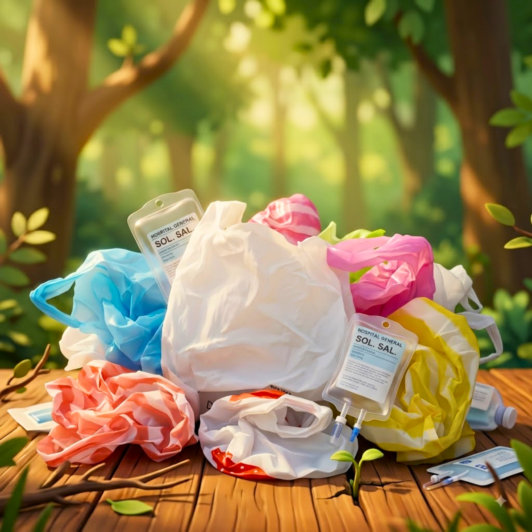 Bolsas recicladas fabricadas por Innovoplast - Ecorollos ecológicos